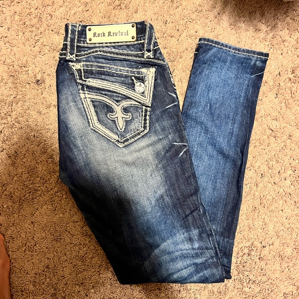 Rock Revival Blue Skinny Jeans